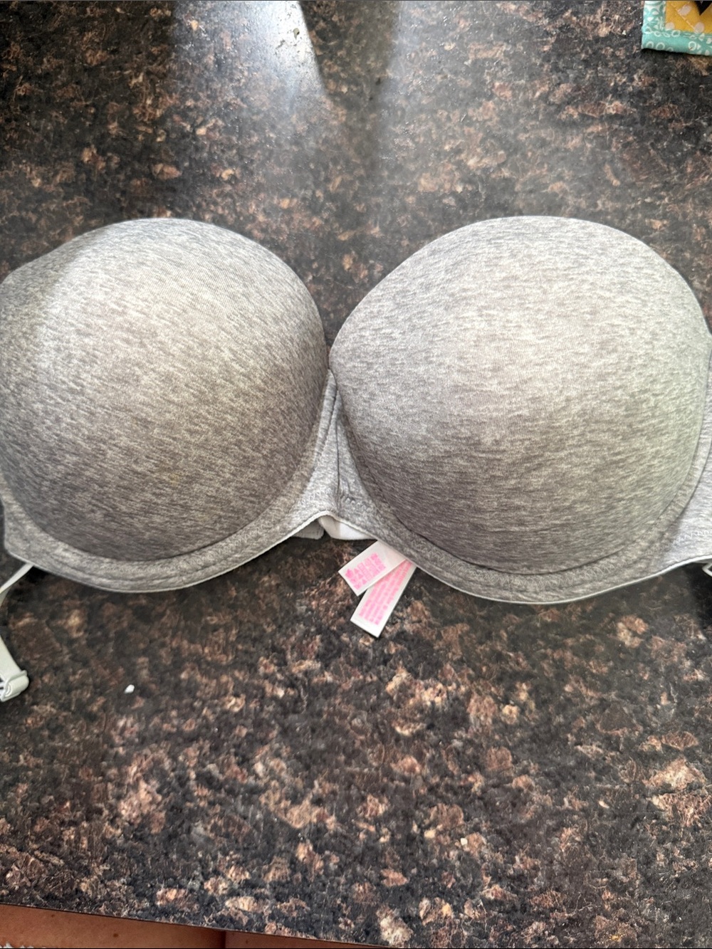 Heathergrey Padded Strapless Bra